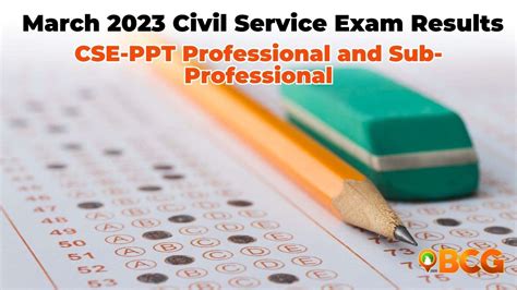 civil service exam result march 26, 2023|CSE RESULTS March 2023: Civil Service Exam Passers, Professional and.